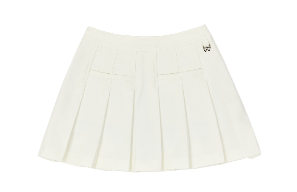 ミニスカート ホワイト 商品カラー画像-S1L21