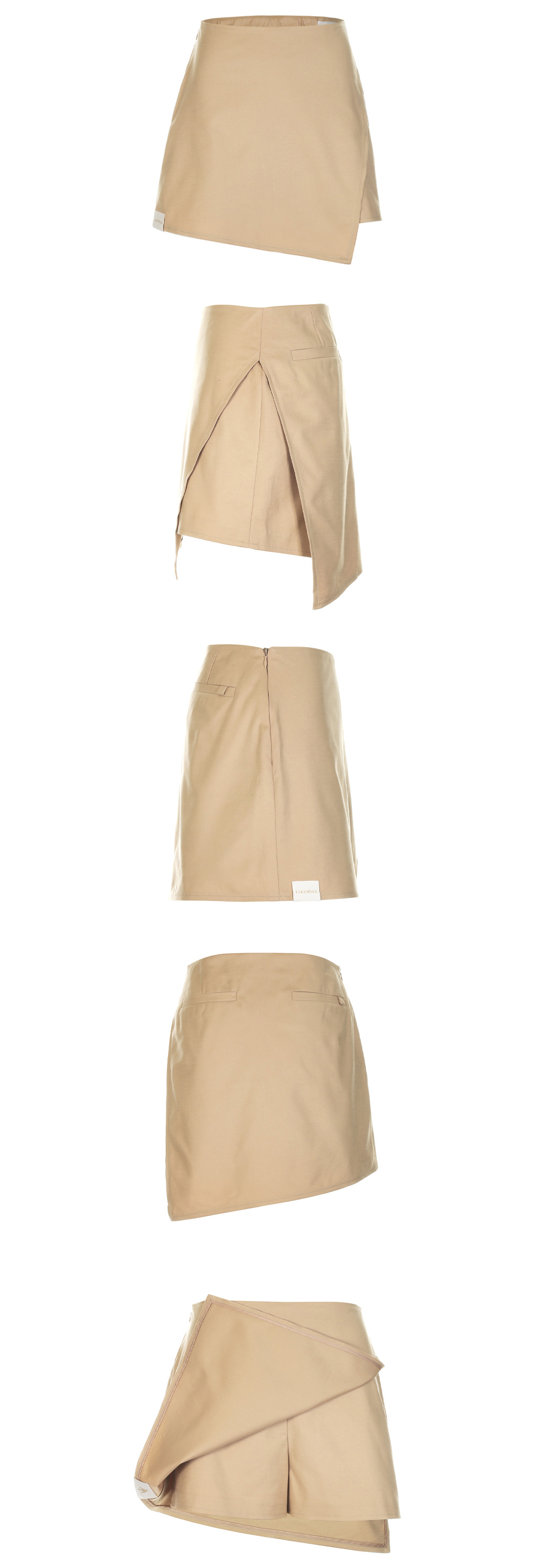 ミニスカート マスタード 商品カラー画像-S1L10